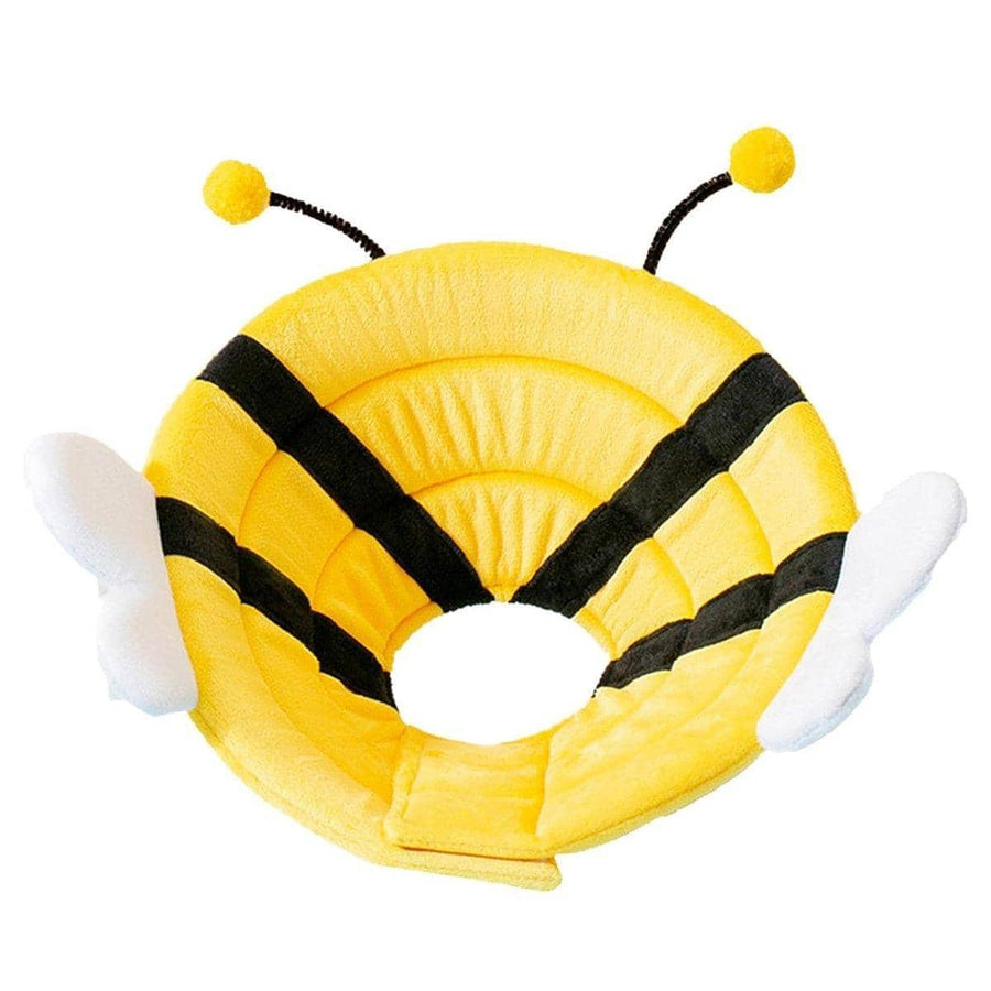 Soft Pet Recovery Collar for Cats and Dogs - Yellow Bee Design, XL (Inner Ring 32 x 36 cm)
