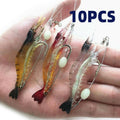 Soft Plastic Prawn Shrimp Lures, 9 cm, Pack of 10 for Bream and Flathead - view 3