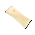 Soft Plush Car Seat Belt Shoulder Pad - Beige, Single