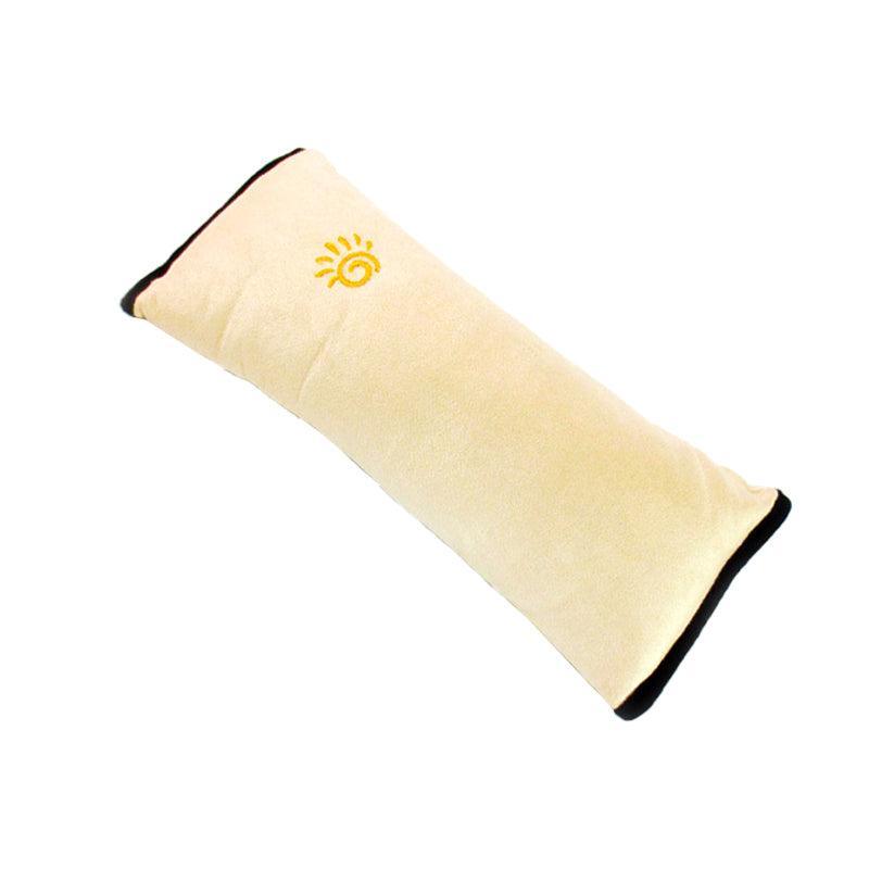 Soft Plush Car Seat Belt Shoulder Pad - Beige, Single