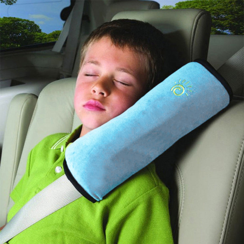 Soft Plush Car Seat Belt Shoulder Pads - Beige, Set of 2 - view 2