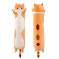Soft Plush Cat Hug Pillow, Orange and White - 80 cm - view 3