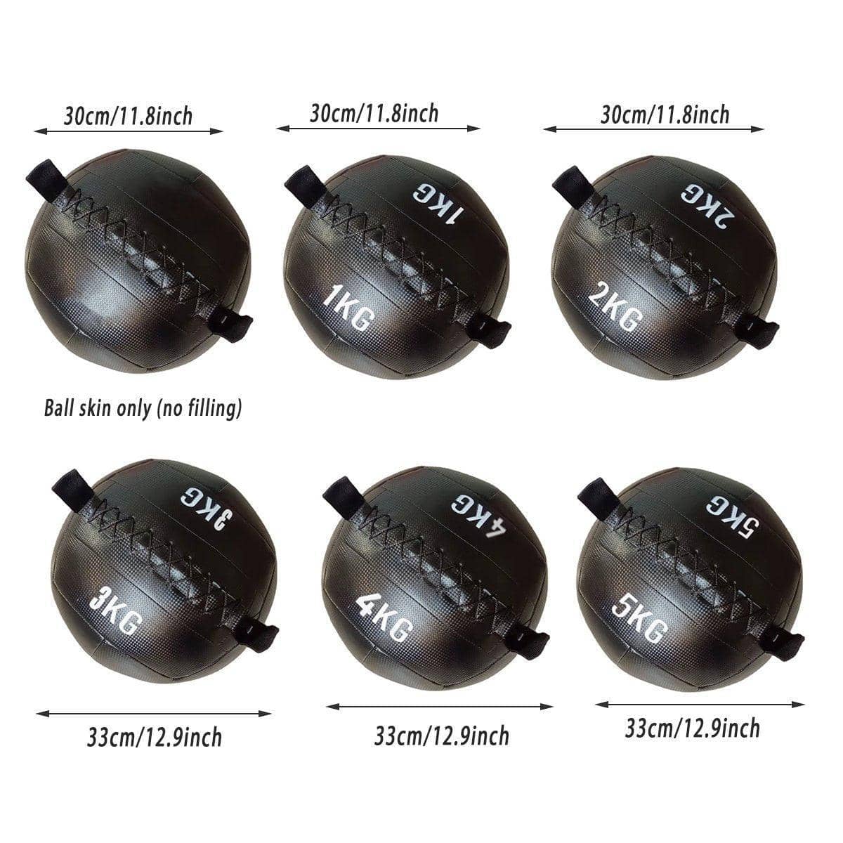 Soft PU Medicine Wall Ball for Squat and Balance Training - 2kg (30cm Diameter) - view 4