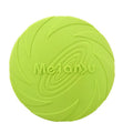 Soft Rubber Dog Frisbee Toy, 18 cm Flying Disc - Green