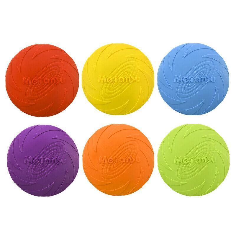 Soft Rubber Dog Frisbee Toy, 18 cm Flying Disc - Green - view 3