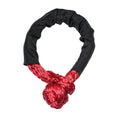Soft Shackle Tow Rope Set, Pack of 2, 56 cm Heavy Duty Recovery Strap in Black and Red - view 2