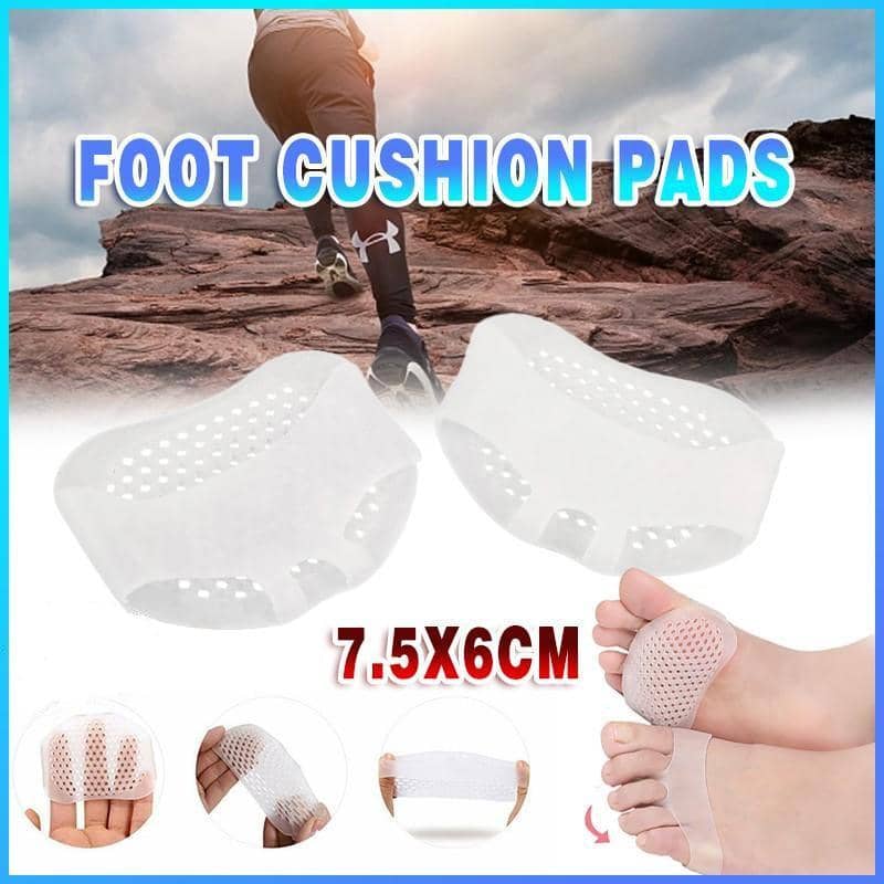 Soft Silicone Ball of Foot Cushion Pads - Pack of 6 Pairs, White