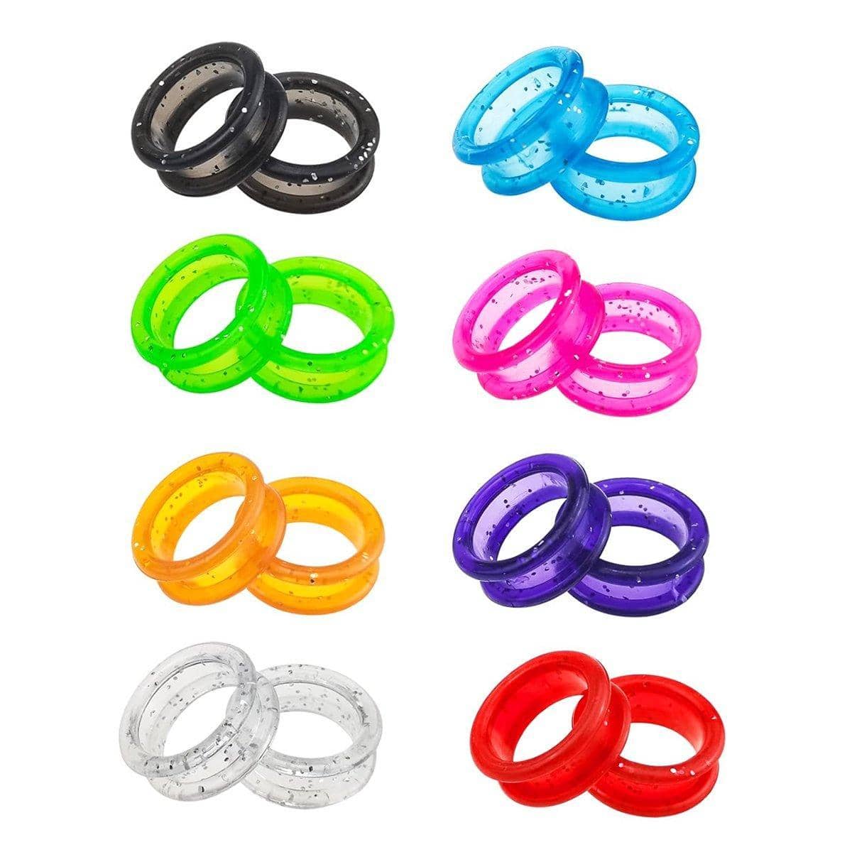 Soft Silicone Finger Rings for Dog Grooming Scissors Pack of 16 - view 2