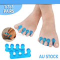 Soft Silicone Toe and Finger Separators for Pedicure - Blue, 1 Pair - view 2