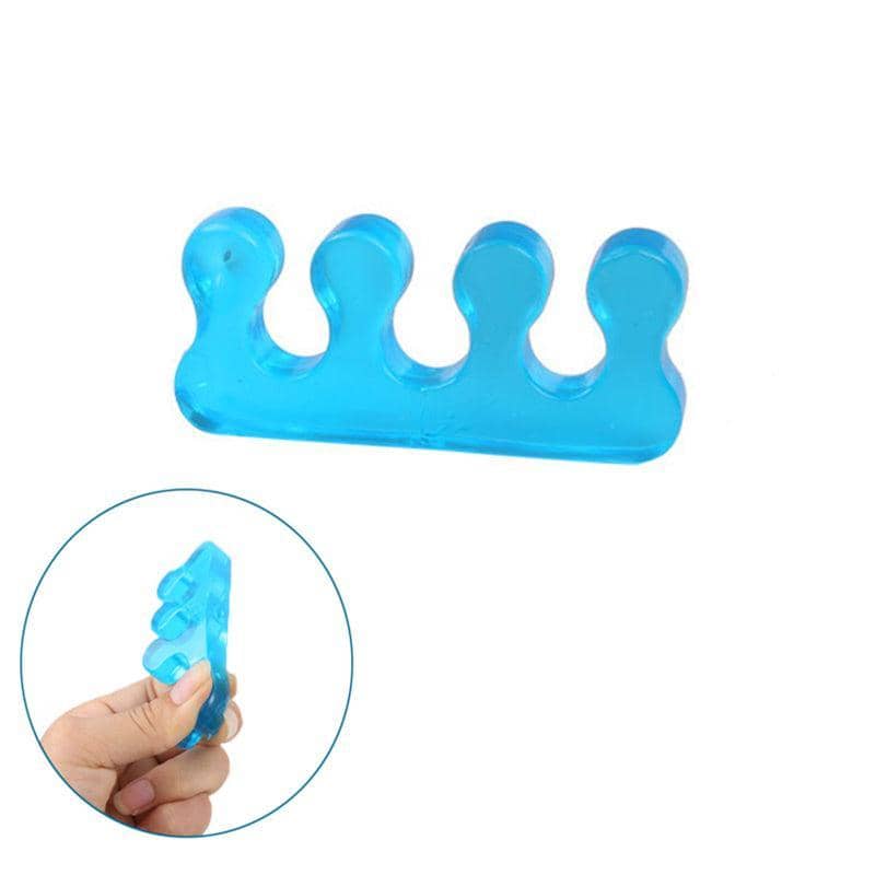 Soft Silicone Toe and Finger Separators for Pedicure - Blue, 3 Pairs - view 5