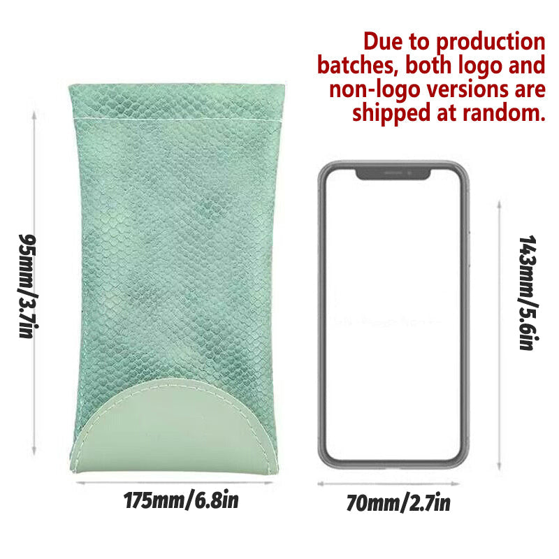 Soft Snap-Top Glasses Pouch for Sunglasses and Spectacles - Light Green - view 4