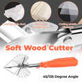 Soft Wood Cutter for DIY Woodworking Carving and Craft with 45 to 135 Degree Angle Scale