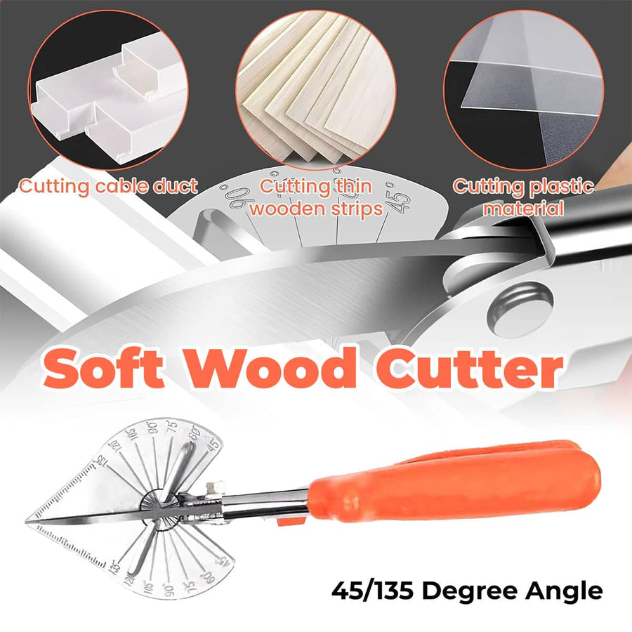 Soft Wood Cutter for DIY Woodworking Carving and Craft with 45 to 135 Degree Angle Scale