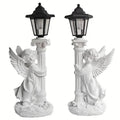 Solar Angel Statue Garden Light Outdoor Decor for Yard and Patio - Angel on Right Side - view 3