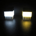 Solar LED Fence Post Light, Waterproof Square Garden Lamp - Warm White - view 4