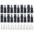 Solar Panel Cable Connectors, 30A IP67 Male and Female - 20 Pairs - view 3
