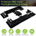 Solar Panel Corner Mounting Brackets Kit - 7 Piece Set, White - view 4