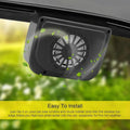 Solar Powered Car Window Fan Ventilator - Black - view 3