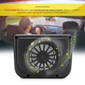 Solar Powered Car Window Fan Ventilator - Black - view 4