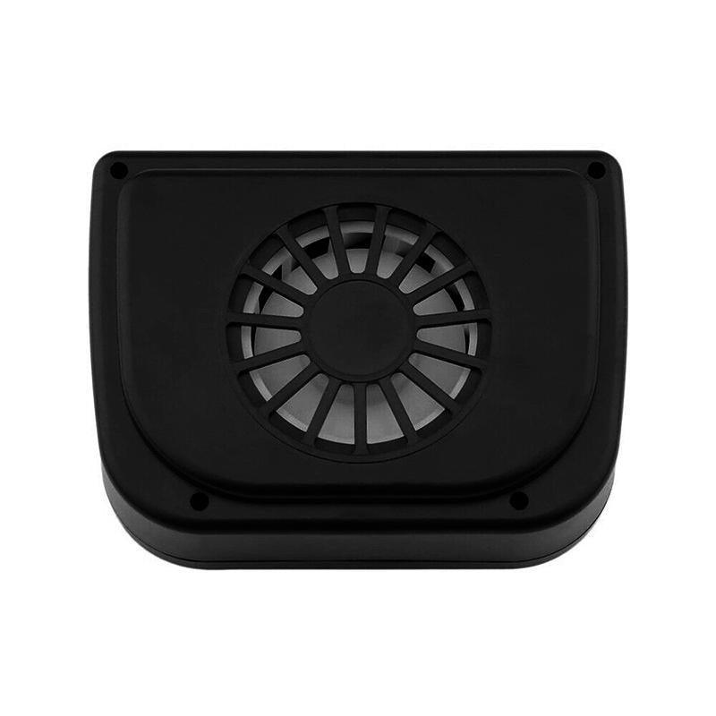 Solar Powered Car Window Fan Ventilator - Black - view 5