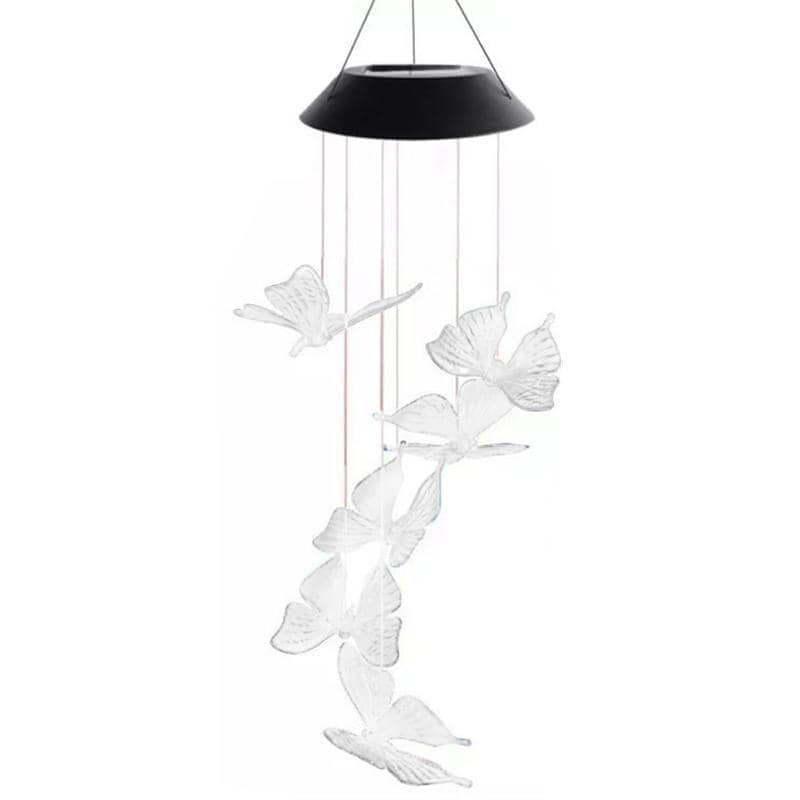 Solar Wind Chime LED Light, Colour Changing - Butterfly