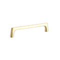 Solid Brass Cabinet Handle, 192 mm Hole Spacing - Brushed Brass