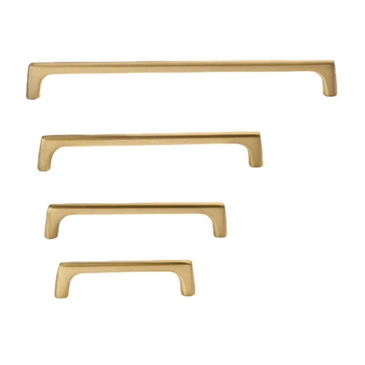 Solid Brass Cabinet Handle, 192 mm Hole Spacing - Brushed Brass - view 3