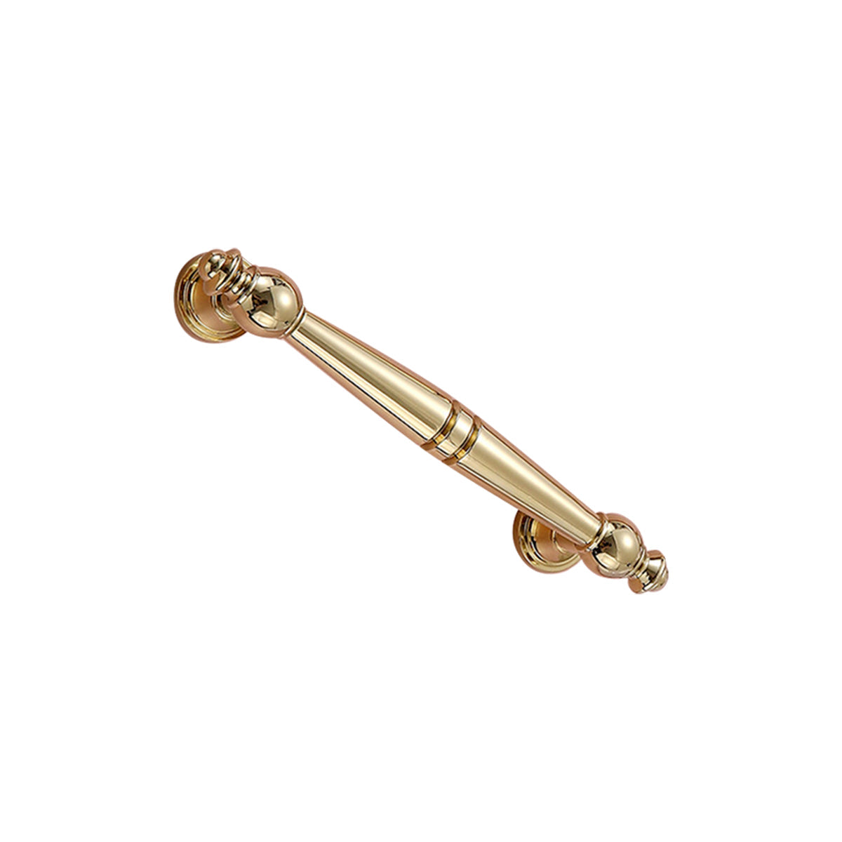 Solid Brass Cabinet Pull Handle, 96 mm Hole Spacing - Gold
