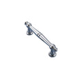 Solid Brass Cabinet Pull Handle, 96 mm Hole Spacing - Silver