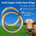 Solid Brass Cattle Nose Ring for Livestock - Small (6.4 cm) - view 2