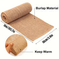 Solid Colour Burlap Tree Wrap Set of 2 Rolls for Winter Protection - 1000 x 10 cm - view 3