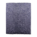 Solid Colour Living Room Carpet 150 x 240 cm, Soft Velvet Bedroom Floor Rug - Purple
