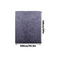 Solid Colour Living Room Carpet 150 x 240 cm, Soft Velvet Bedroom Floor Rug - Purple - view 4