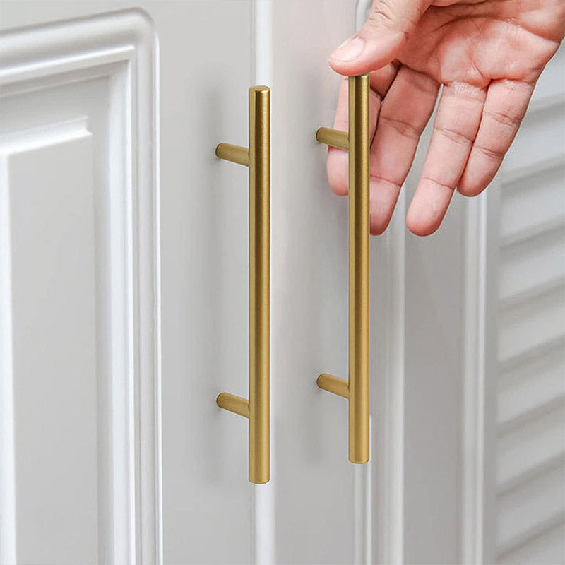 Solid Copper Cabinet Door Handle - Dark Copper, 96mm Hole Spacing - view 5