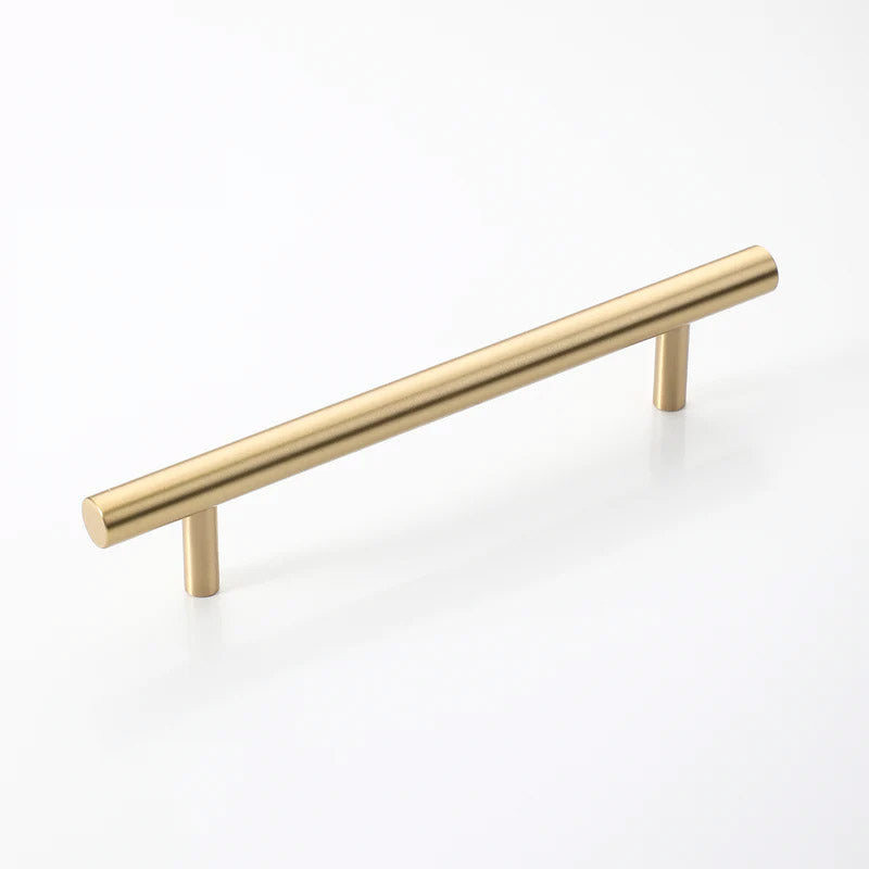 Solid Copper Drawer Pull Handle - Copper, 128mm Hole Spacing