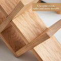 Solid Oak Wine Rack for 4 Bottles, Desktop Bottle Holder - view 4