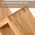 Solid Oak Wine Rack for 4 Bottles, Desktop Bottle Holder - view 5