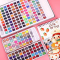 Solid Watercolour Paint Set with Water Brush and Sponge - 90 Colours - view 5
