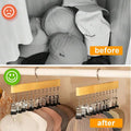 Solid Wood 12 Peg Clip Hanger for Socks, Ties and Scarves, Closet Storage Organiser - view 4