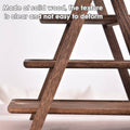 Solid Wood 3 Layer Tray Display Rack, Foldable Dinner Plate Holder Stand - view 4