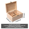 Solid Wood Essential Oil Storage Box, 15 Slots, Natural Wood - view 3