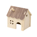 Solid Wood Hamster House Hideout Hut for Small Animals with DIY Assembly - view 2