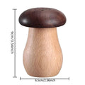 Solid Wood Mushroom Toothpick Holder - Beech and Black Walnut - view 3