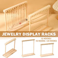 Solid Wood Necklace Display Rack - 18 Hooks - view 2