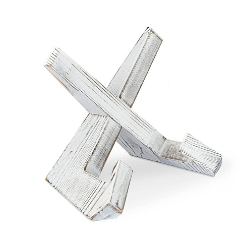 Solid Wood Plate Stand Rack Desktop Reading Stand - White