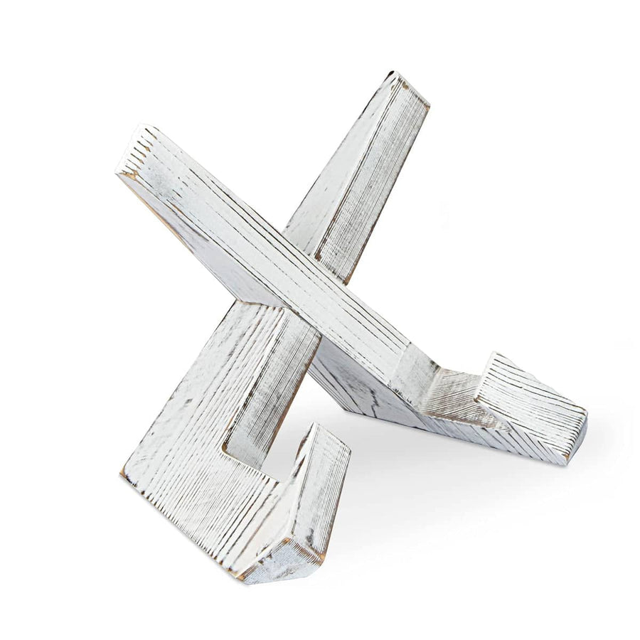 Solid Wood Plate Stand Rack Desktop Reading Stand - White