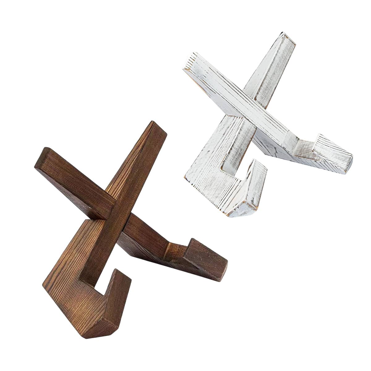 Solid Wood Plate Stand Rack Desktop Reading Stand - White - view 3