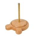 Solid Wood Rotatable Yarn Holder for Knitting Crocheting Weaving Craft - Bear Shape, 12 cm