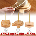 Solid Wood Rotatable Yarn Holder for Knitting Crocheting Weaving Craft - Bear Shape, 12 cm - view 2