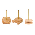 Solid Wood Rotatable Yarn Holder for Knitting Crocheting Weaving Craft - Bear Shape, 12 cm - view 3